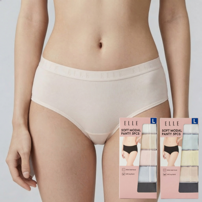 엘르 소프트 모달 여성 팬티 5매 세트 A세트 B세트 중 택1