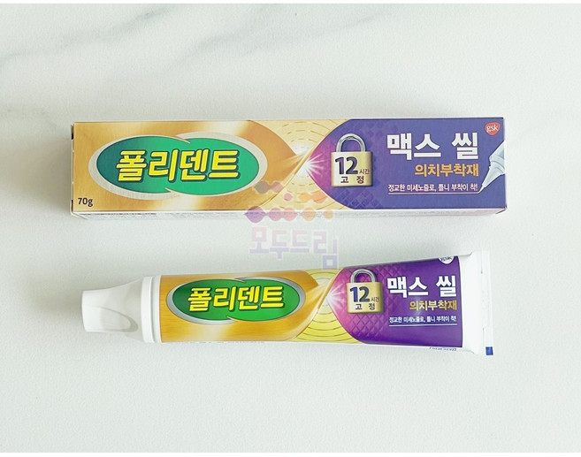 폴리덴트 맥스씰 의치 부착재70g 1개, 1개입, 2개