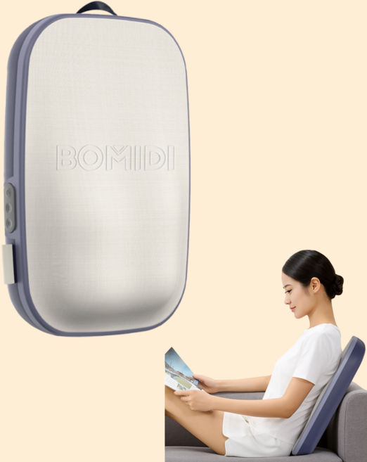 보미디 무선 등허리 마사지기 안마의자 쿠션 온열 무빙볼 롤링 허리 편한케어 선물추천 BM02