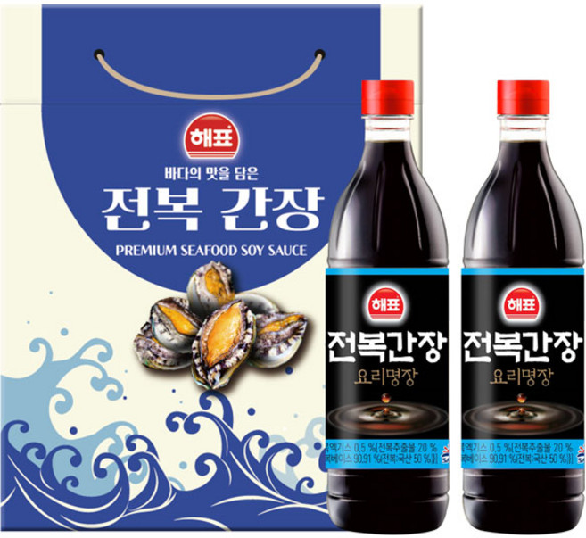 해표 전복간장 2p, 2개, 500ml