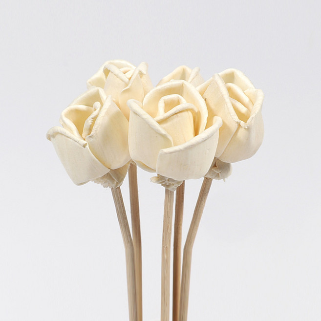 대용량 디퓨저 바닐라빈 시더우드 500ml 볼름에릭스 선물용 실내 방향제 천연 디퓨져, 시더우드+우드스틱, 리드장식04_튤립(화이트), 1개