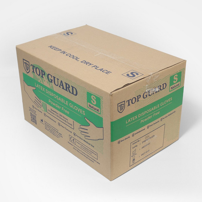 TOP GUARD 라텍스 장갑 6.4g, 1개