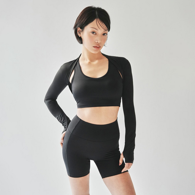 [콘치웨어] 여성용 에어라이트 3부 레깅스 4colros 필라테스 요가