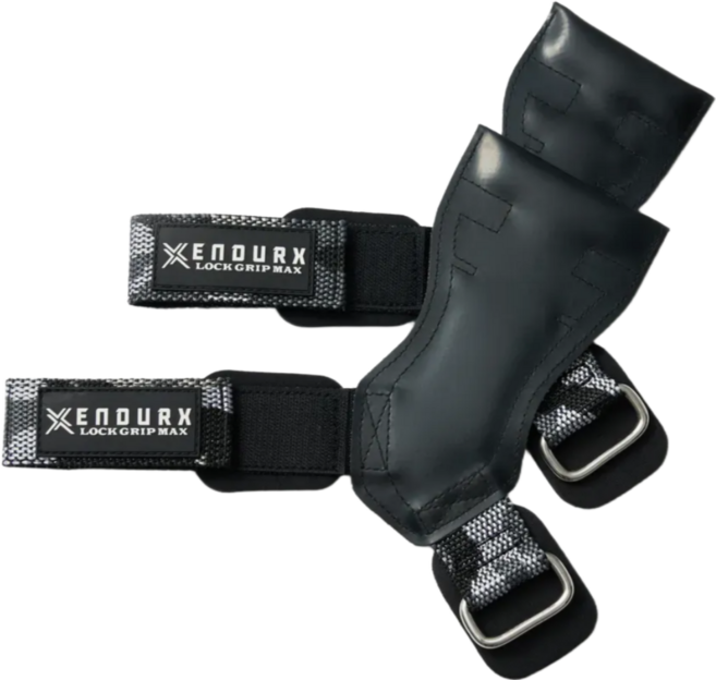 ENDURX 엔듀어엑스 헬스 스트랩 이지그립 리프팅 스트랩 턱걸이 풀업 바벨로우 퀵그립, 1세트, 블랙 밀리터리