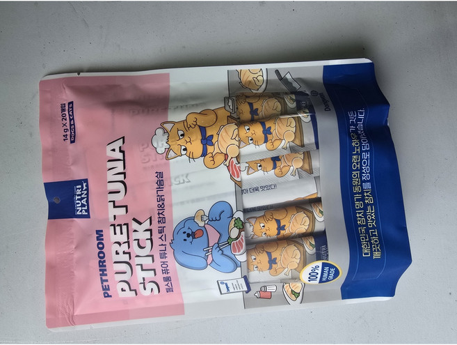 페스룸 퓨어 튜나 스틱 20p, 참치+닭가슴살 혼합맛, 280g, 3개