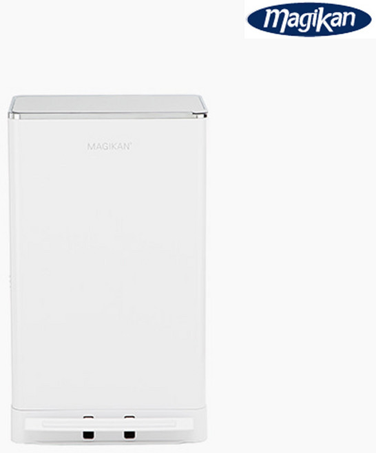 매직캔 휴지통 크롬 히포 21L 화이트 MH250WCR, 1개