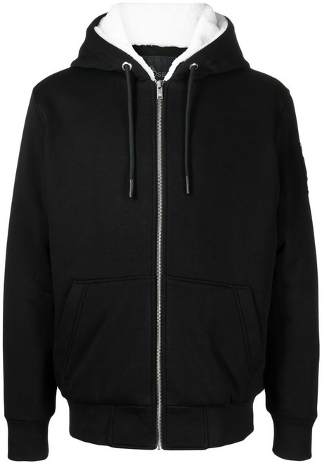 무스너클 로고 장식 후드 집업 재킷