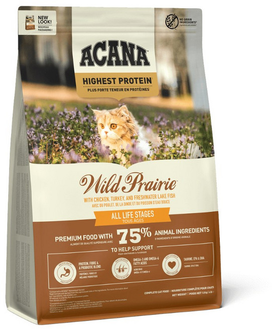 ACANA 愛肯拿 1.8KG 無穀貓飼料 高蛋白室內貓, 1個, 1.8KG 農場盛宴【贈340G一包】