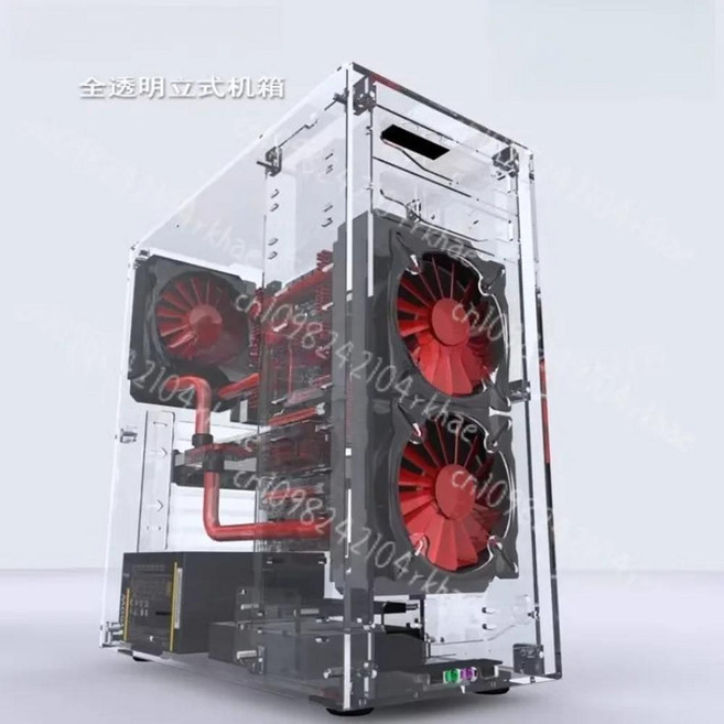 데스크탑 유기 유리 아크릴 투명 케이스 수직, 1개, 2. thickening / B. Package 3