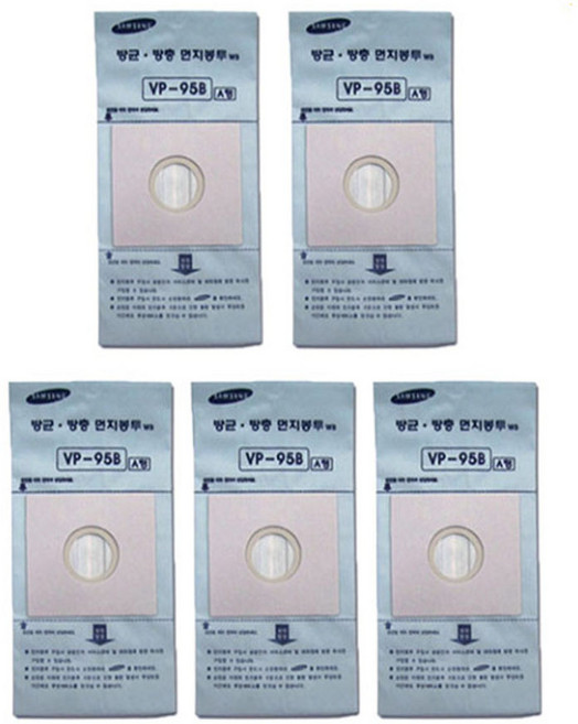 삼성 정품 VP-95B/ A형 진공청소기 먼지봉투/필터 (5매) (HJ솔B 증정), 1개