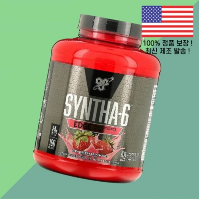 BSN Syntha 6 Edge 단백 프로틴 파우더 가루 분말 드링크 믹스 딸기 스트로베리 밀크셰이크 4.01파운드 1.82kg Protein Powder Drink Mix S, BSN Syntha 6 Edge 단백 프로틴 파우더 가 - 쿠팡