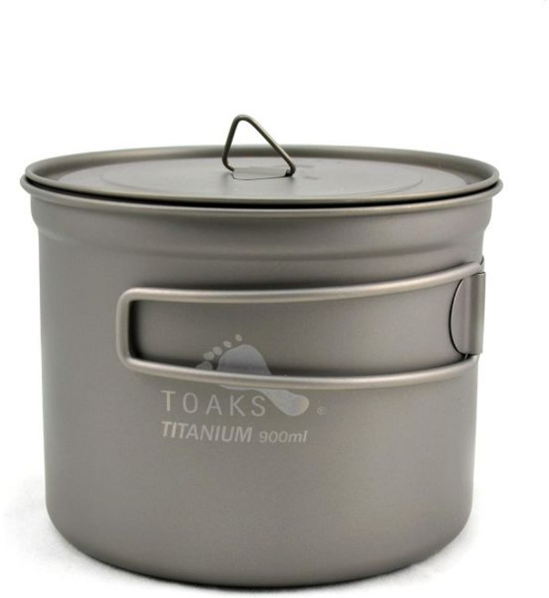TOAKS 지름 115mm 티타늄 900ml 냄비 코펠 캠핑 반합 메스틴, 1개