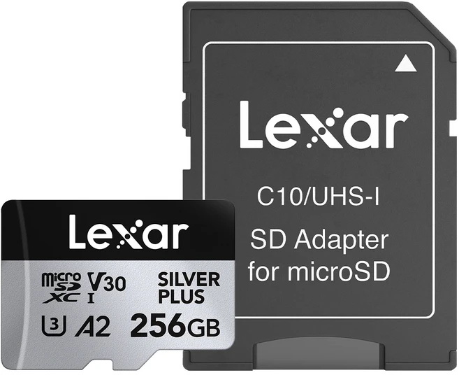 기존 Lexar Professional 마이크로 SD 카드 실버 플러스 MicroSDXC 256GB V30 A2 메가바이트/초 TF 메모리, 05 256GB