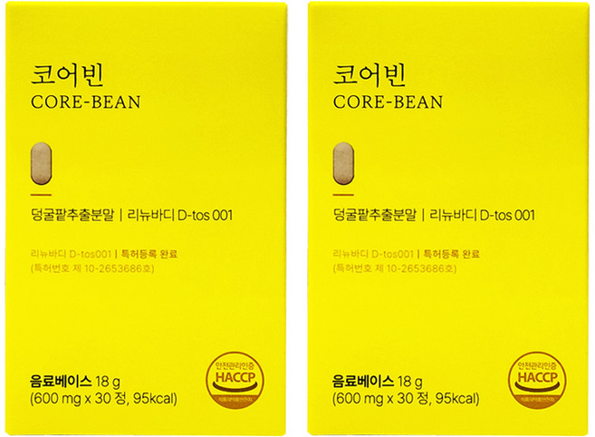 코어빈 유로디에트 덩굴팥추출분말 코어 빈, 유로디에트 코어빈 덩굴팥추출분말 30정 2개 코어 빈, 30정