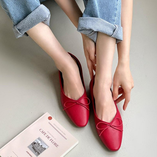 플라틴베이지 여성 속굽 플랫슈즈 티 안 나는 키높이 메리제인 (발편한/3cm/다리길어보이는)