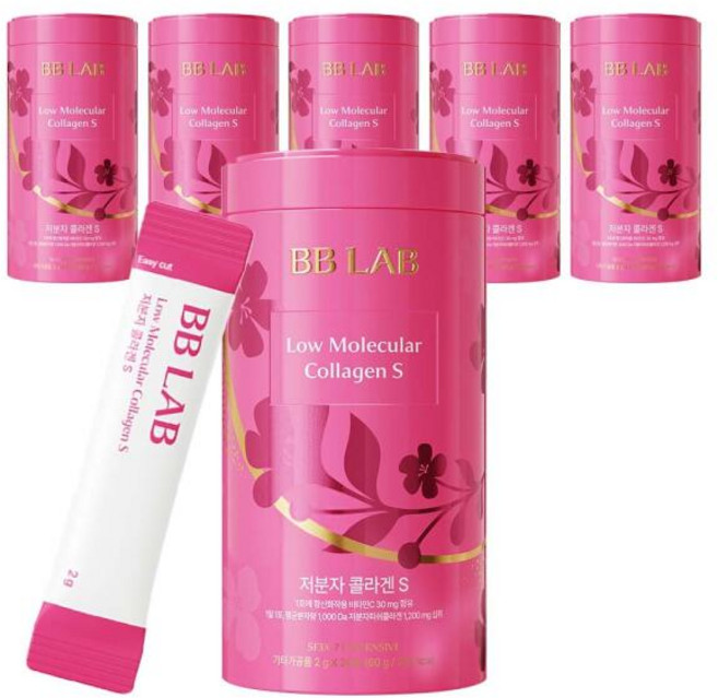 아트박스/비엠포엠 비비랩 피부영양제 이너뷰티 저분자콜라겐S 6통, 60g, 6개