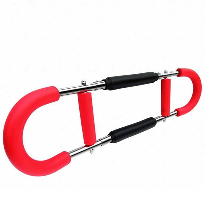 손목 근력기 관절 팔근력 완력 악력 운동 훈련기구, U자형 멀티완력기(실버레드), 1개