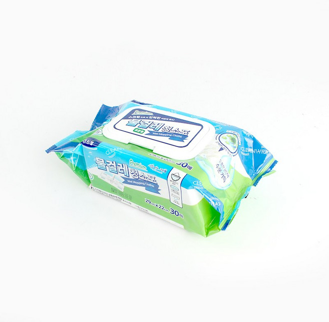 크린프리미엄물걸레청소포(표준형 29x22cm 30매)청소포 물걸레용, 1개