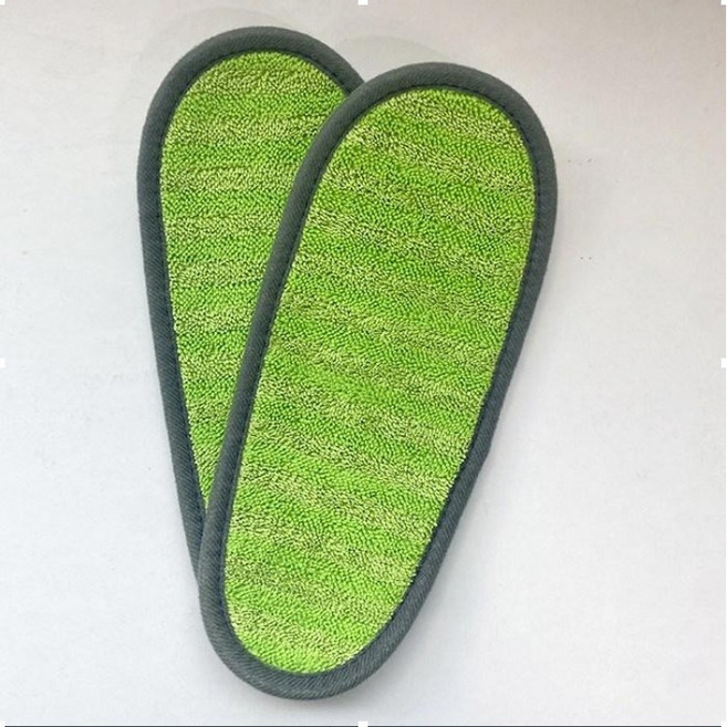 극세사 청소슬리퍼 리필, 그린, 2세트