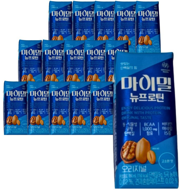마이밀 뉴프로틴 오리지날 단백질음료, 190ml, 16개