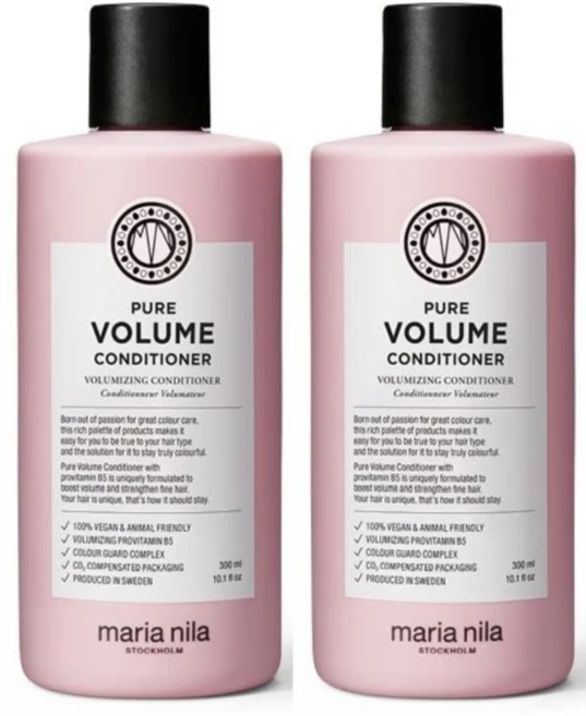 Maria nila 마리아 닐라 퓨어 볼륨 컨디셔너 300ml 2팩, 2개 - 쿠팡