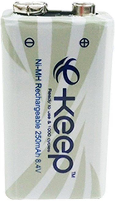 렉셀 E-KEEP 9V 충전지 1개입 (벌크), 1개