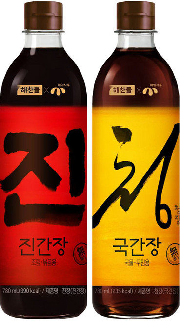 (꾸리미) 해찬들 요리간장 세트 (진장+청장)