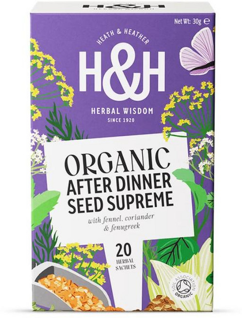 히스앤헤더 애프터디너 씨드 슈프림 펜넬 코리앤더 페뉴그릭 Heath & Heather After Dinner Super Seeds, 20개입, 1개, 1.5g