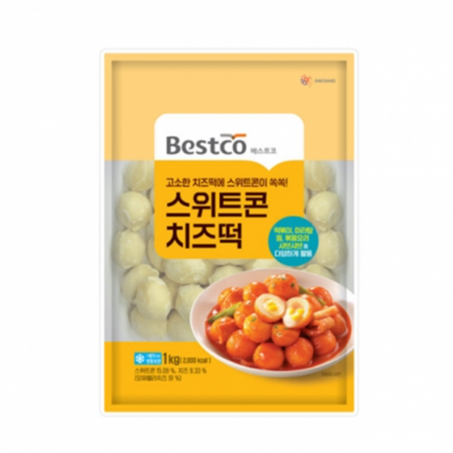 베스트코 스위트콘 치즈떡 1kg, 1개