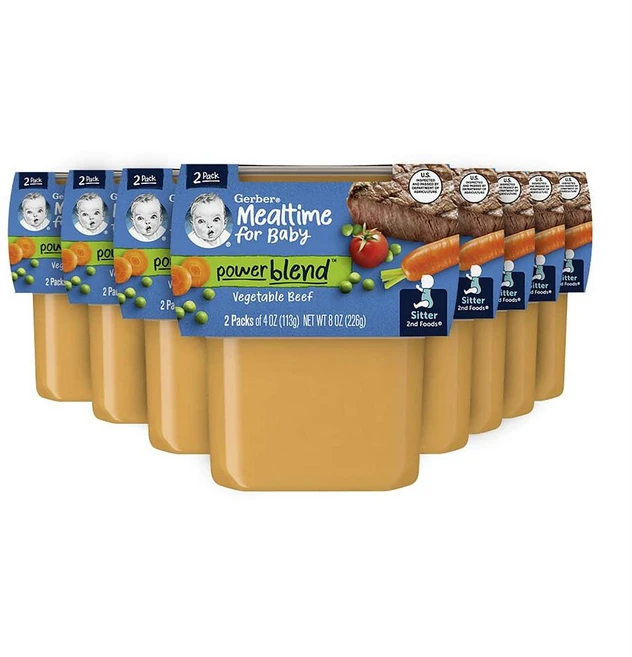 거버 이유식 밀타임 파워블렌드 베지터블 비프 Gerber Baby Food 2nd Foods Dinner Veget, -, 113g, 1개 - 쿠팡