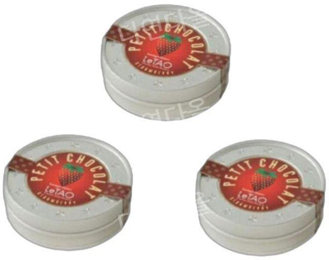 르타오 홋카이도 쁘띠 쇼콜라 동결건조 딸기 초콜릿 50g 3개