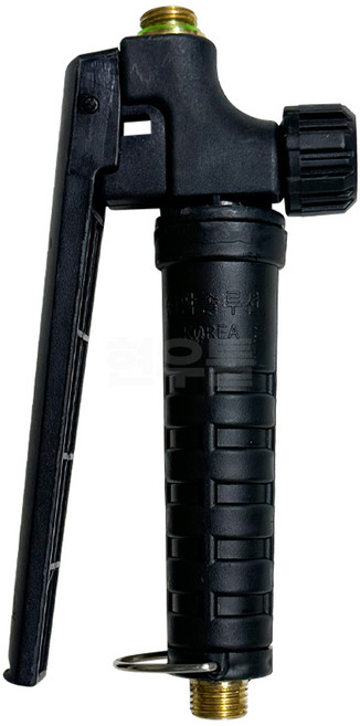 현우툴 국산 압축식분무기원터치손잡이 배부식자동손잡이 약대손잡이, 1개