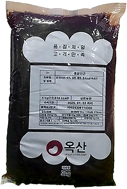옥산 통팥앙금 5kg, 2개