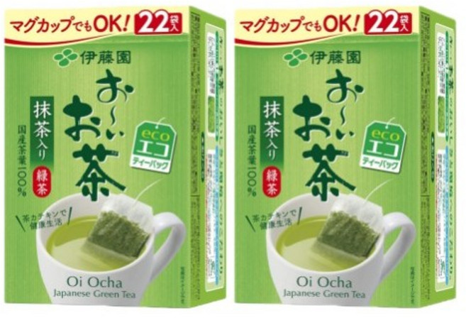 일본 오이오차 녹차 티백 20팩입 x 2개, 20개입, 1.8g