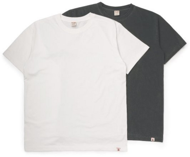 [빅유니온]Big Union_21SS Pigment 2Pack T-Shirts / White & Charcoal