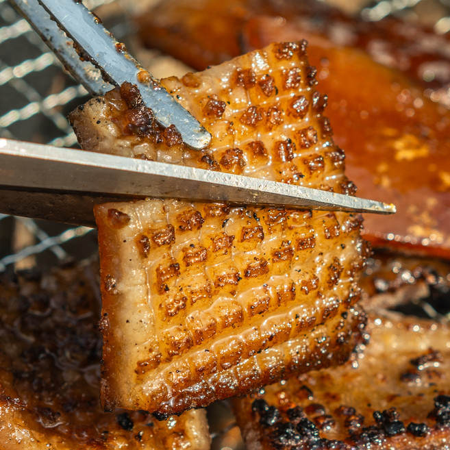 [노실패식품관]오독오독 쫀득하고 두툼한 벌집돼지껍데기 국내산, 4개, 300g