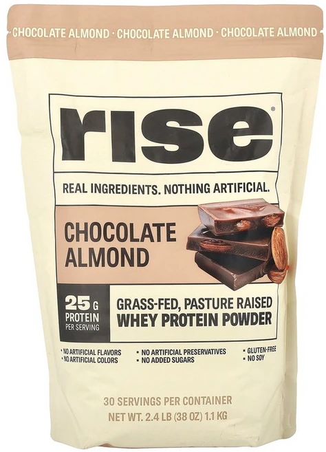 Rise Bar 유청 단백질 파우더 초콜릿 아몬드 1.1kg, 1개 - 쿠팡
