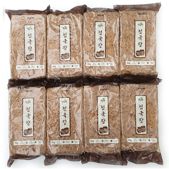 새마원 아리랑식품 청국장 2kg 냄새없는 착한 업소용, 8개