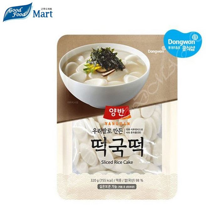 동원 우리쌀로 만든 떡국떡 (12봉), 12개, 320g