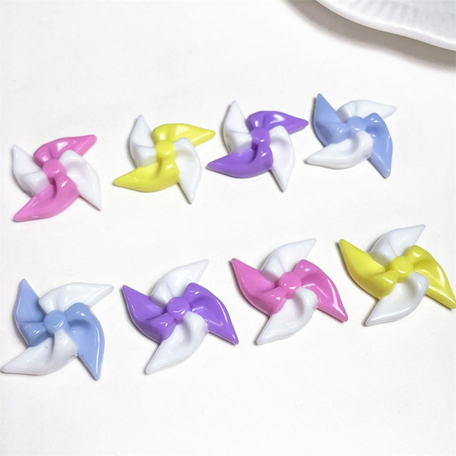 투톤 바람개비 풍차 비즈 악세사리재료