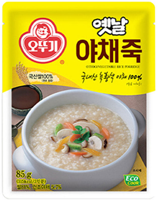 오뚜기 야채죽, 1개, 85g