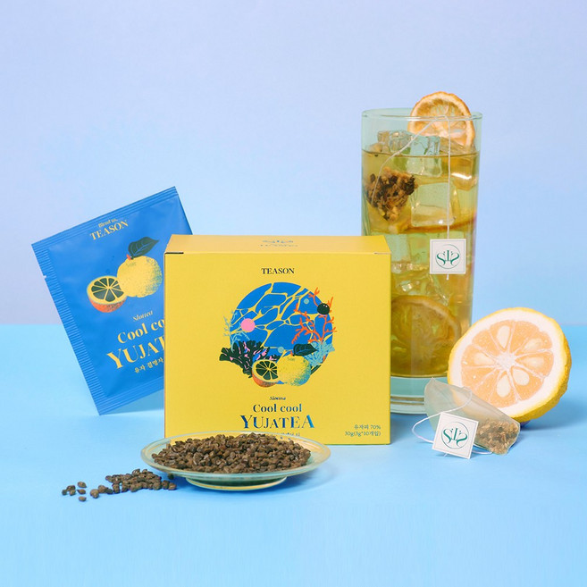 국내산 유자 결명자의 만남 티즌 쿨쿨유자티 생분해 티백, 1박스, 10개입, 3g