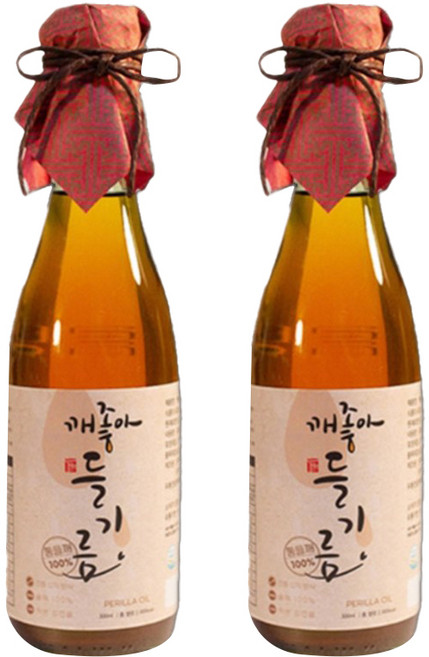 깨좋아 들기름, 300ml, 2개