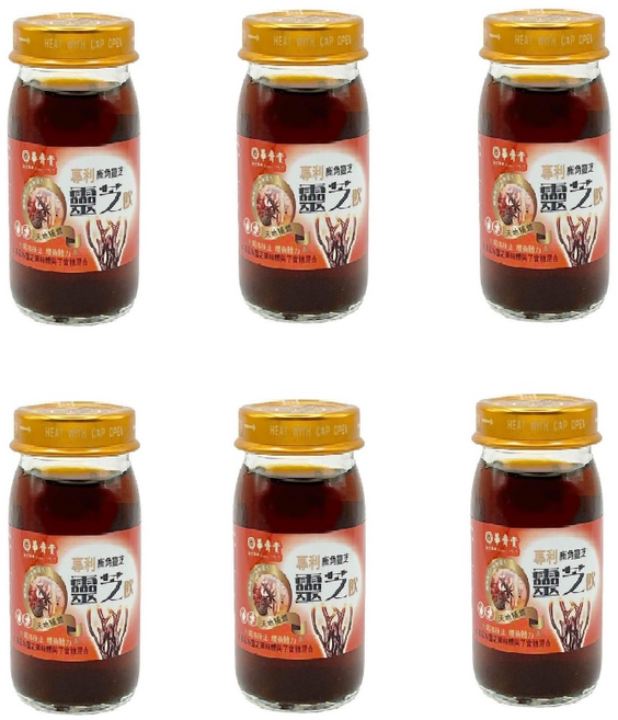 華齊堂 靈芝飲, 12個, 60ml