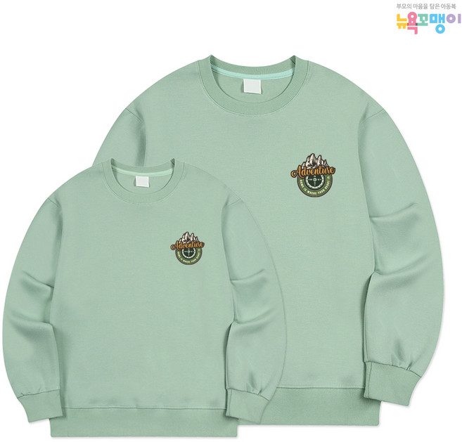 뉴욕꼬맹이 남여공용 패밀리룩 가족 커플 아동 주니어 맨투맨 티셔츠 W298