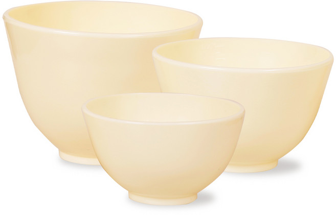 피부야 고무볼 석고볼 마사지팩도구 아이보리, 소, 1개