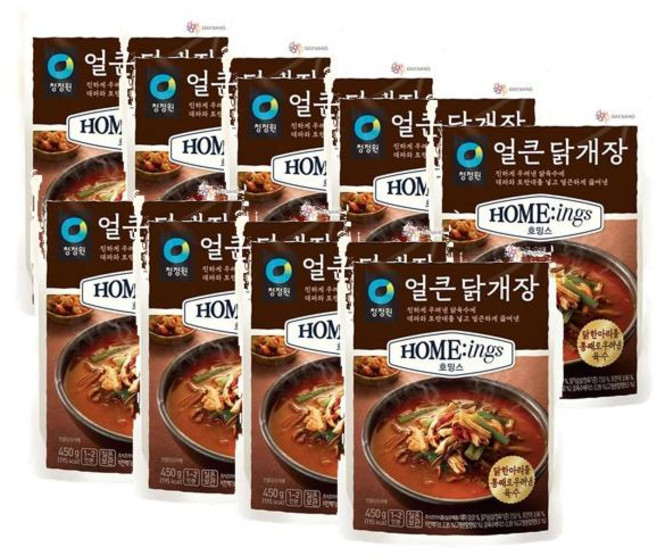 대상 청정원 호밍스 얼큰 닭개장, 450g, 9개