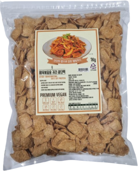 제육볶음용 귀리콩단백(글루텐프리 콩고기), 1개, 1kg