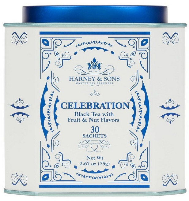 Harney & Sons 셀러브레이션 티 | 홍차 살구 헤이즐넛 시나몬 맛 30개입, Harney & Sons 셀러브레이션 티 | 홍차, 살