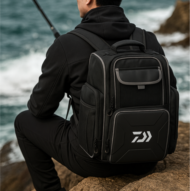 [09피싱]다이와 BP-10019 태클 백팩 블랙 / 바다 낚시 가방 서프백 배낭 한국다이와정공